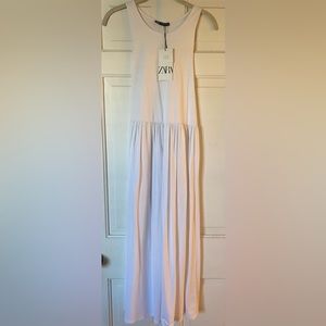 Zara high neck racerback midi dress